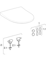 Geberit iCon Wand-WC Tiefspüler, geschlossene Form, weiß