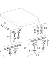Geberit Renova Plan WC-Sitz eckiges Design