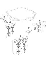 Geberit Bambini Wand-WC für Kinder, Tiefspüler, für WC-Sitz: T=53.5cm, weiß