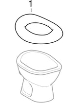 Geberit Bambini Stand-WC für Babys und Kleinkinder, Tiefspüler: T=37.5cm, weiß