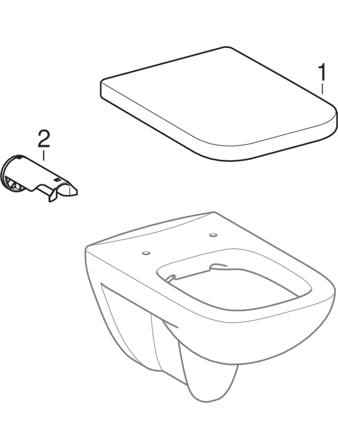 Geberit Renova Plan Wand-WC Tiefspüler