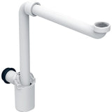 Geberit Tauchr.Ger-Vers. für WB, Abg. horiz. Raumsparmodell, d32, G 1 1/4, weiß-alpin