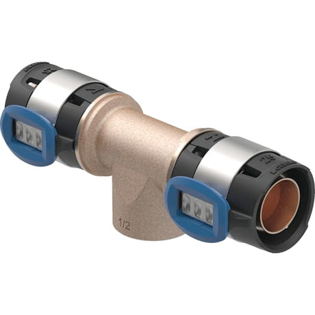 Geberit FlowFit T-Stück mit Innengewinde, Werkstoff Bleifreier Rotguss (CuSn4Zn2PS)