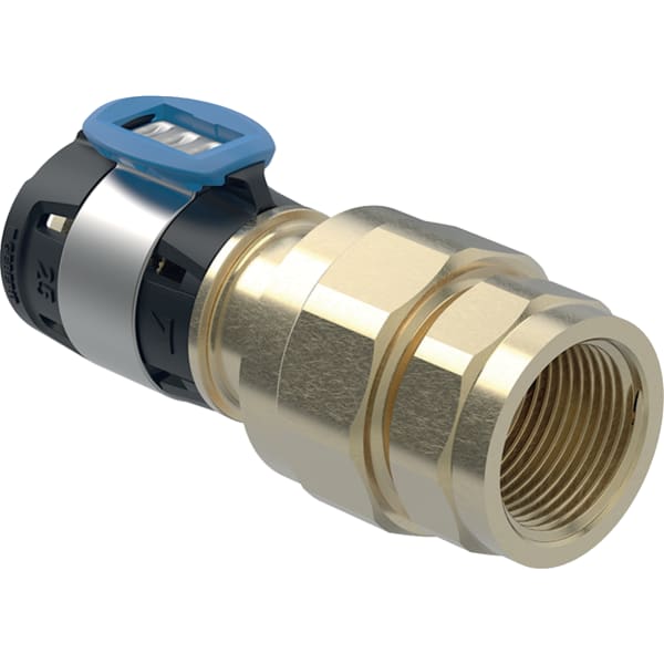 FlowFit Übergangsverschraubung gerade Pressmuffe auf Innengewinde zylindrisch BSPT-Rp (ISO 7-1 / EN 10226-1)