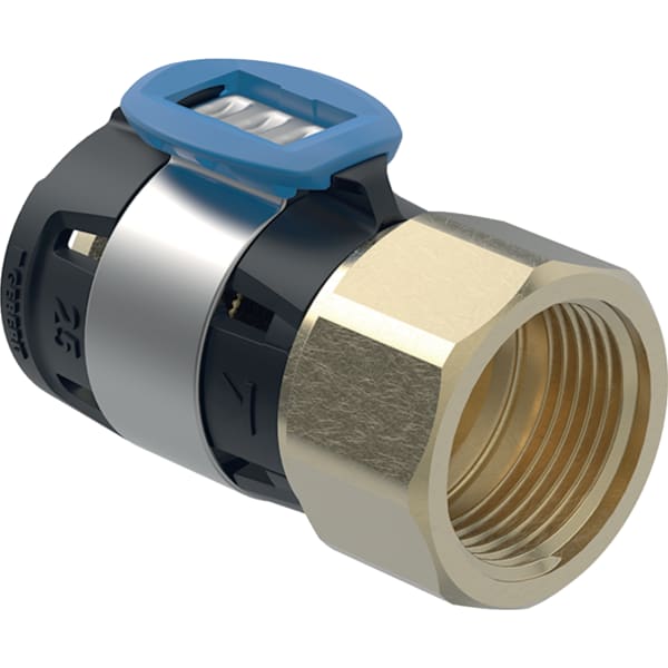 Geberit FlowFit Übergang mit Innengewinde, Werkstoff bleifreie Siliziumbronze (CuZn21Si3P),