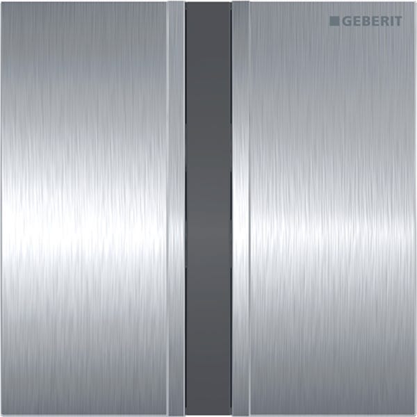 Geberit HyTronic Urinalsteuerung mit elektronischer Spülauslösung  IR/Netz, Sigma50, chrom-gebürstet Urinalsteuerung