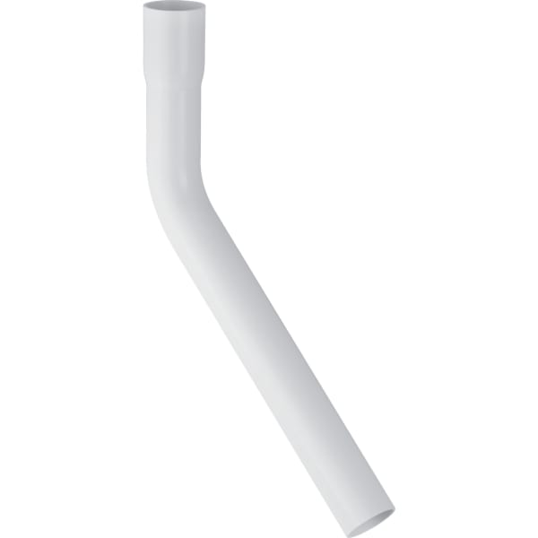 Geberit Spülbogenverlängerung 45°, 30 x 10 cm, mit Steckmuffe: d=44mm, weiß-alpin