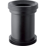 Geberit Anschlussstutzen mit Manschette und Lippendichtungen: d=110mm, d1=120–125mm, schwarz