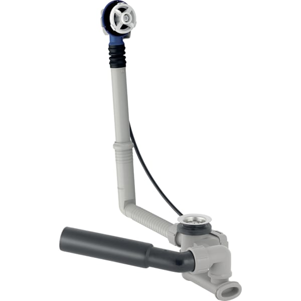 Geberit Badewannenablauf mit Drehbetätigung mit Überlauf und Ablaufventil, DN 40, d=40/50 mm