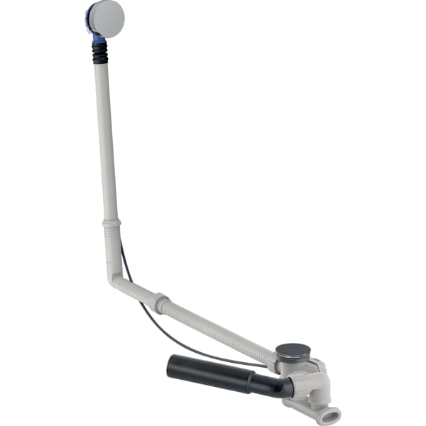 Geberit Badewannenablauf mit Drehbetätigung mit Überlauf und Ablaufventil, DN 40, d=40/50 mm