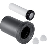Geberit Anschlussset für Wand-WC, mattverchromt, Länge 18,5 cm
