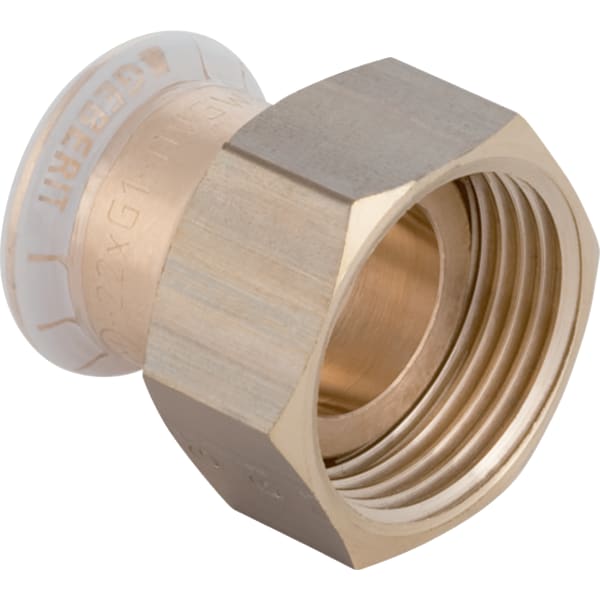 Geberit Mapress Kupfer Übergang mit Überwurfmutter: CC499K, d=15mm, di=13mm, G=3/4″