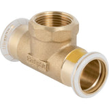 MAPRESS Kupfer Gas T-Stück, 90°; Pressmuffe x Innengewinde zylindrisch BSPT-Rp (ISO 7-1 / EN 10226-1) x Pressmuffe