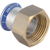 Geberit Mapress Edelstahl Übergang mit Überwurfmutter (LABS-frei): d=35mm, di=32mm, G=1 1/2″