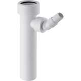 Geberit Anschlussstutzen mit Quetschverschraubung und Winkelschlauchtülle: d=40mm, G=1″, weiß-alpin