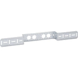 Geberit Montageplatte abgesetzt, zweifach, Anschlussdistanz 7,3 cm oder 15,3 cm: 1.0215, AD=15.3cm, AD1=7.3cm