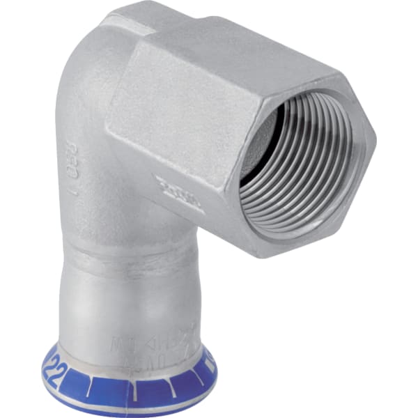 Geberit Mapress Edelstahl Übergangswinkel 90° mit Innengewinde