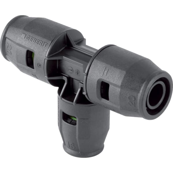 PushFit T-Stück reduziert PVDF 90°