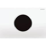 Geberit WC-Steuerung elektronisch, Netzbetrieb, für Sigma UP-Spülkasten 12 cm, mit Sigma10 Betätigungsplatte, Round, automatisch / berührungslos: Platte: weiß, Designringe: hochglanz-verchromt