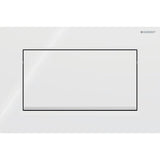 Geberit Sigma10 (ex Sigma30) Betätigungsplatte für Spül-Stopp-Spülung, Square, verschraubbar, pneumatisch, Ein-Knopf-Bedienung