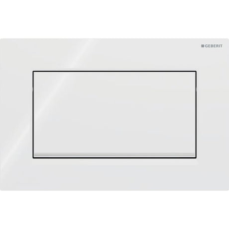 Geberit Sigma10 (ex Sigma30) Betätigungsplatte für Spül-Stopp-Spülung, Square, verschraubbar, pneumatisch, Ein-Knopf-Bedienung