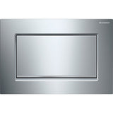 Geberit Sigma10 (ex Sigma30) Betätigungsplatte für Spül-Stopp-Spülung, Square, verschraubbar, pneumatisch, Ein-Knopf-Bedienung