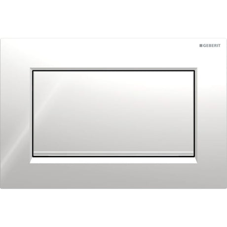 Geberit Sigma10 (ex Sigma30) Betätigungsplatte für Spül-Stopp-Spülung, Square, verschraubbar, pneumatisch, Ein-Knopf-Bedienung