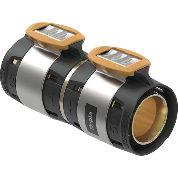 Geberit FlowFit Übergang auf Geberit Mepla: Werkstoff=Bleifreie Siliziumbronze (CuZn21Si3P)