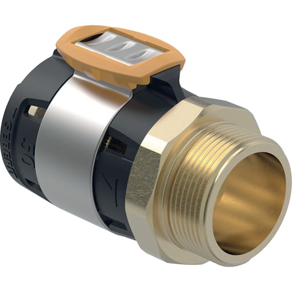 Geberit FlowFit Übergang mit Außengewinde aus bleifreier Siliziumbronze