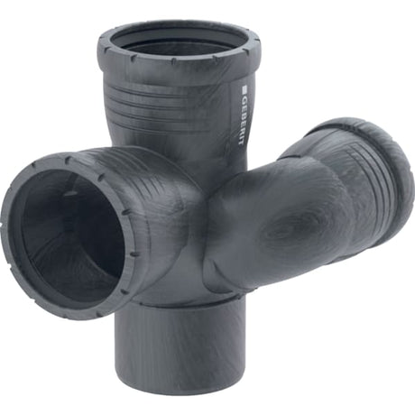 Geberit Silent-Pro Schachtbogenabzweig rechts 4-Anschluss-Fitting