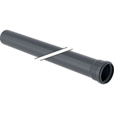 Geberit Silent-Pro Rohr mit Muffe, Kunststoff Polypropylen, Außendurchmesser 75 mm, Wandstärke 3.8 mm, drucklos, Ringsteifigkeitsklasse SN4, schwarz