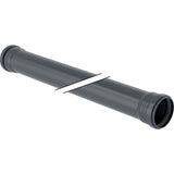 Geberit Silent-Pro Rohr mit 2 Muffen, Schiebemuffenanschluss, Länge 100cm
