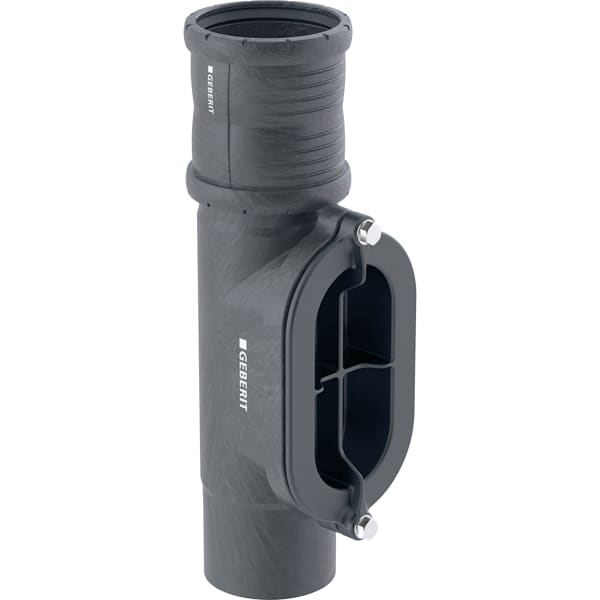 Geberit Silent-Pro Reinigungsstück 90° mit Serviceöffnung