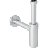 Geberit Tauchrohrgeruchsverschluss für Waschbecken, Abgang horizontal, ABS, hochglanz-verchromt