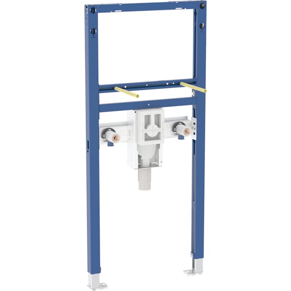 Geberit Duofix Element für Waschtisch, Stahl, 112 cm, Standarmatur, mit UP-Geruchsverschluss