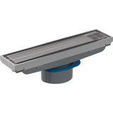 Geberit CleanLine Duschrinne befliesbar: L=18.8cm, kundenspezifisch / Edelstahl gebürstet