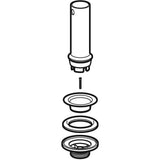Geberit Ablaufventil mit Standrohr, für Waschbecken: G=1 1/4″, transparent