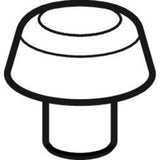Geberit Verschlussrosette für Waschbeckengeruchsverschluss: d=32mm, weiß-alpin