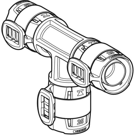 Geberit FlowFit T-Stück egal: Werkstoff=PPSU