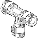 Geberit FlowFit T-Stück reduziert PPSU