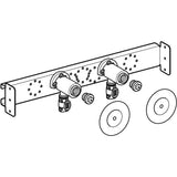 Geberit FlowFit Anschlusswinkel 90° vormontiert, zweifach, gerade aus Bronze, Pressmuffe, 1/2 Zoll Gewindemaß Armatur