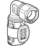 Geberit FlowFit Übergangswinkel 90° mit Klemmringverschraubung: Werkstoff=Bleifreier Rotguss (CuSn4Zn2PS), d=16mm, d1=15mm