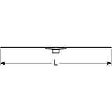 Geberit CleanLine60 Duschrinne für dünne Bodenbeläge