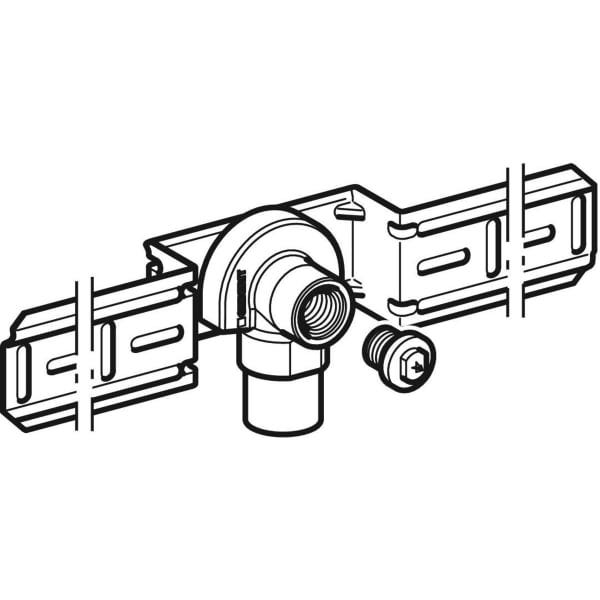 Geberit FlowFit Anschlusswinkel 90°,Rp=1/2″, L1=5.2cm