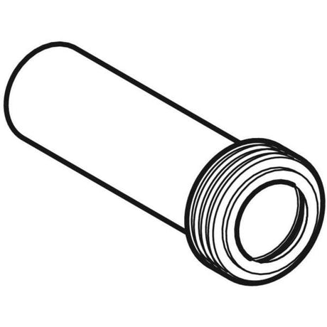 Geberit Spülbogenverlängerung mit Manschette: d=45mm, L=18.5cm, granitgrau