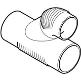 Geberit Silent-db20 Parallelabzweig 45° aus Polyethylen (PE) mit Kunststoffschweißenden Anschlüssen