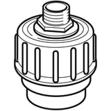 Geberit Übergangsstutzen mit Außengewinde und Verschraubung: d=50mm, G=3/4″
