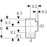 Geberit PE Abzweig T-Stück 88,5°