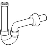 Geberit Rohrbogenveruchsverschluss für Waschbecken und Bidet, Abgang horizontal: d=40mm, G=1 1/4″, weiß-alpin