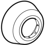 Geberit Wandrosette tief: d=50mm, D=9cm, H=7cm, weiß-alpin